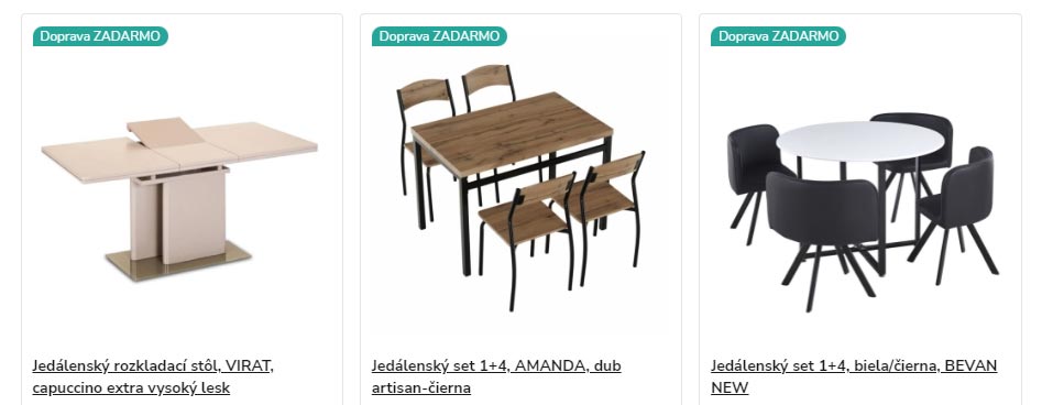 Jedálenské stoly